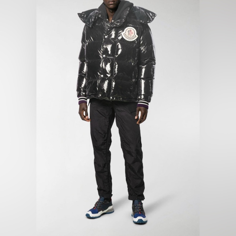 Moncler Genius x Palm Angels Snow Angels Tim puffer down jacket in black NWT - Picture 5 of 9